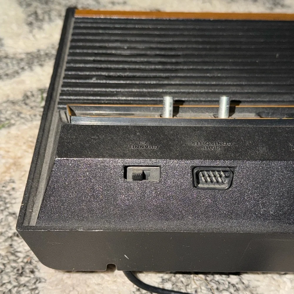 Atari 2600 Video Game Console With 7 Games Bundle Vintage Tested Works Great US.